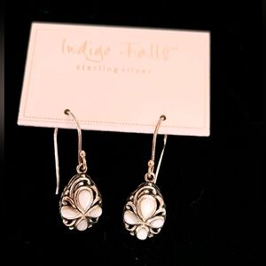 Indigo Falls Sterling Moonstone Earrings
